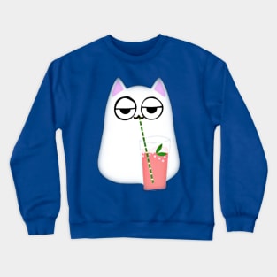 Bored cat Crewneck Sweatshirt